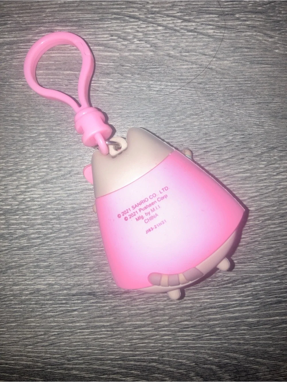 Sanrio Pink Kitty Silicone Bag Charm Keychain
